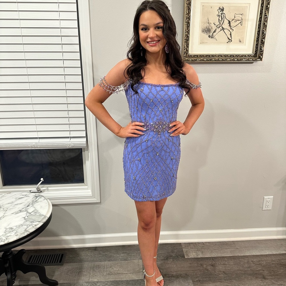 Ashley Lauren size 4 Periwinkle Minidress